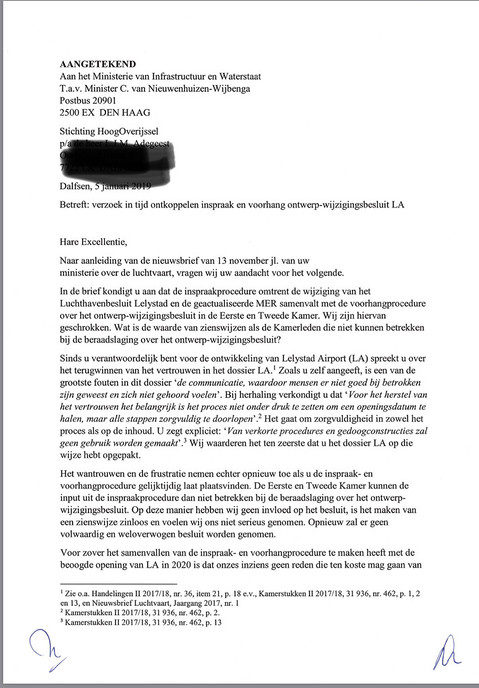 Minister: neem de bevolking in de regio eens serieus