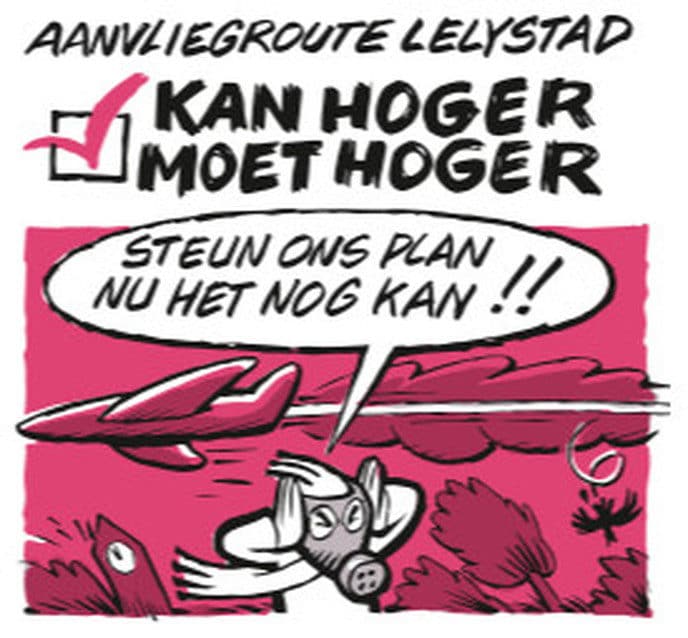 Actiegroepen hopen op veel bezwaren tegen laagvliegroutes Lelystad Airport