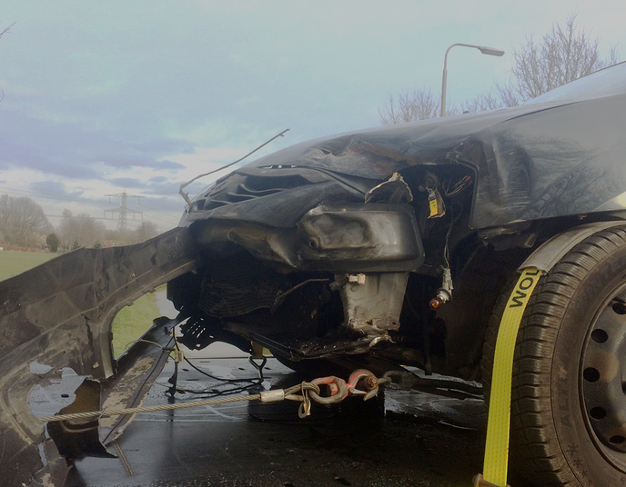 Aanrijding N35 - Foto: Eigen geleverde foto