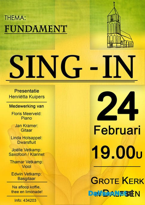 Sing-ins Dalfsen 24 februari - Foto: Ingezonden foto