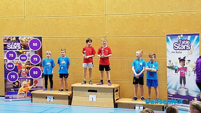 Tafeltennissers De Spiegel in de prijzen - Foto: Ingezonden foto