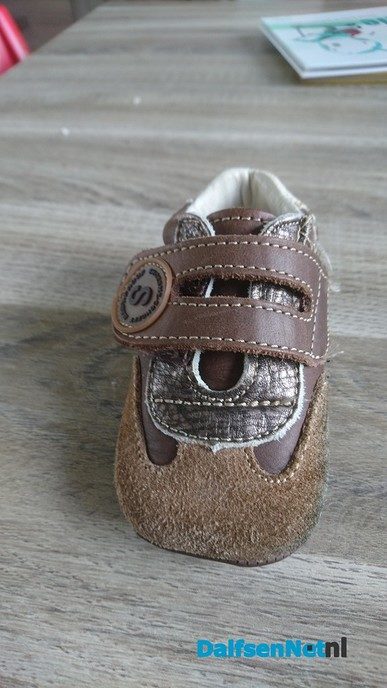 Verloren babyschoen is gevonden - Foto: Ingezonden foto
