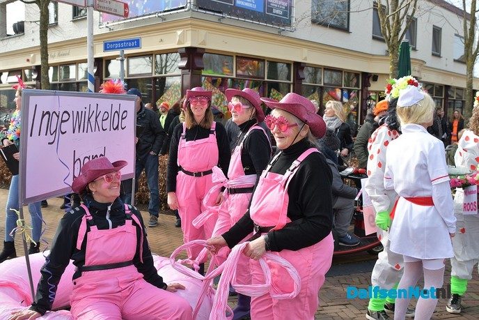 Grote Lemelerveldse Carnavalsoptocht trekt veel publiek - Foto: Johan Bokma