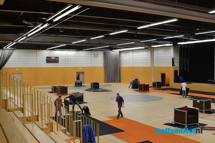 Opbouw Damito consumentenbeurs in de Trefkoele+ gestart - Foto: Johan Bokma