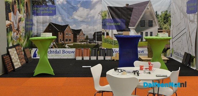 Opbouw Damito consumentenbeurs in de Trefkoele+ - Foto: Johan Bokma