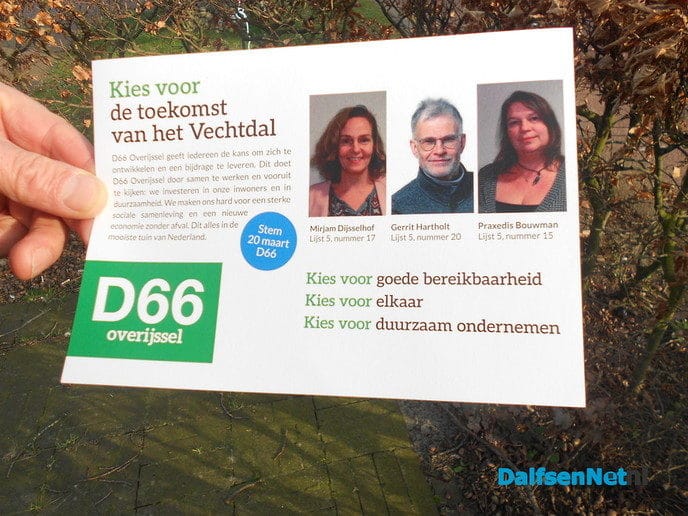 D66:  campagne weer voorzichtig begonnen