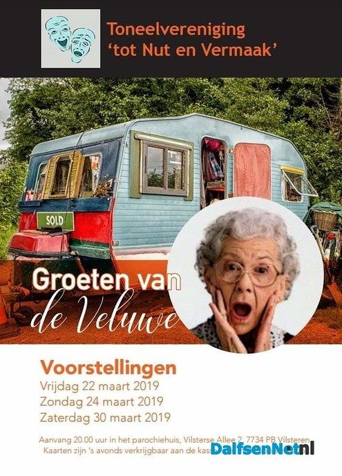 Toneelvereniging Tot Nut en Vermaak op de camping! - Foto: Ingezonden foto