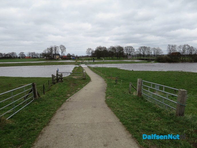De stuwovergang bij het Vechterweerd nog steeds gesloten - Foto: Wim