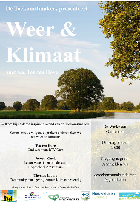 Weer- en Klimaatavond met o.a. Ton ten Hove - Foto: Eigen geleverde foto