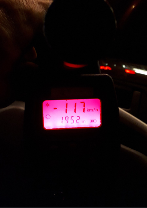 Pittige snelheid - Foto: Politie