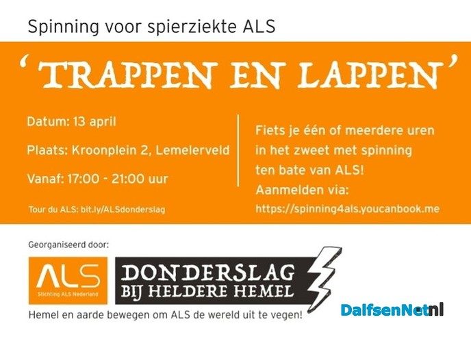 Spinning voor ALS - Foto: Ingezonden foto