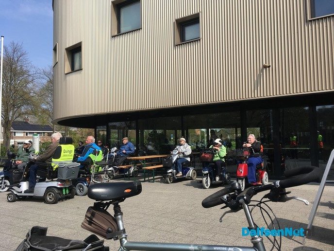 Eerste Scootmobieltocht groot succes. - Foto: Ingezonden foto