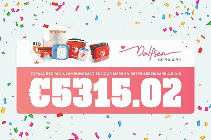 Ruim 5000 euro voor meer AED’s in centrum Dalfsen