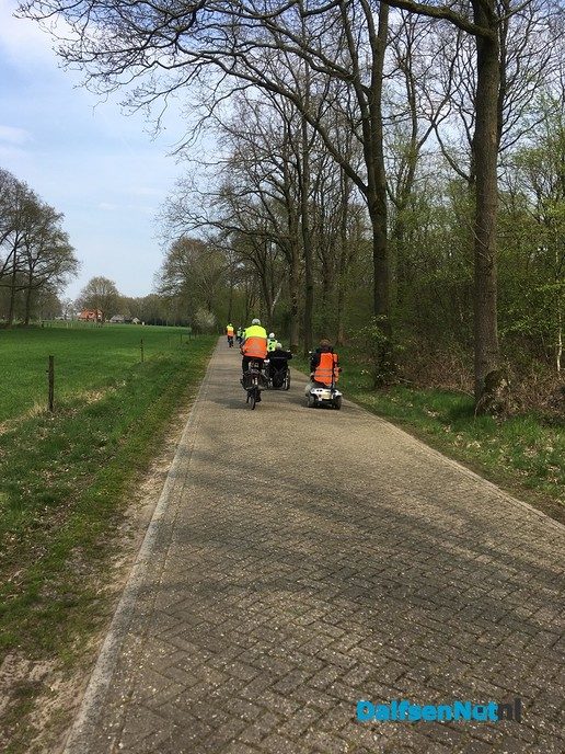 Eerste Scootmobieltocht groot succes. - Foto: Ingezonden foto