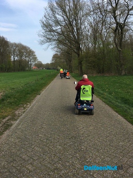 Eerste Scootmobieltocht groot succes. - Foto: Ingezonden foto