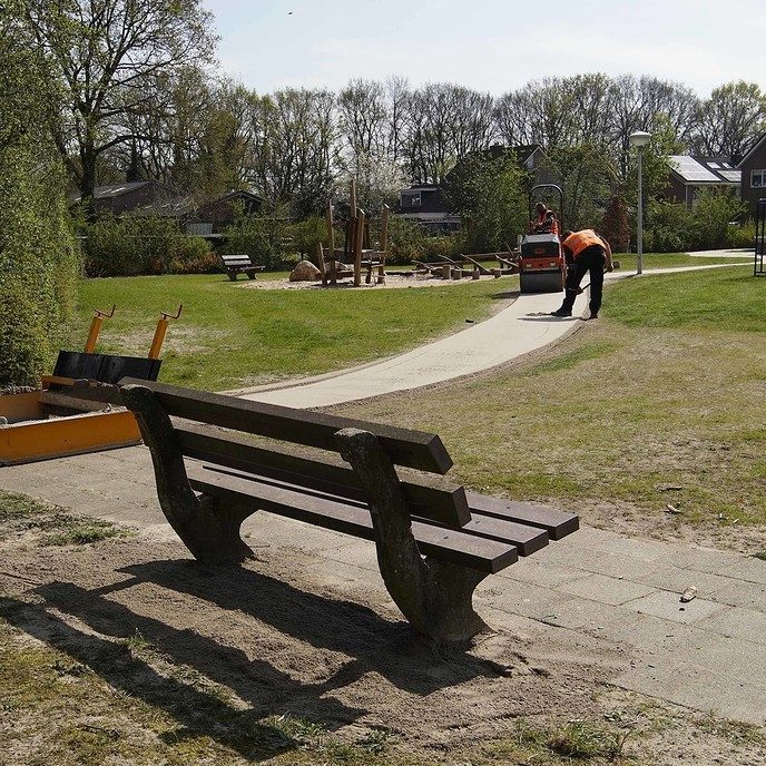 Nieuw wandelpad in plantsoen Vilsterkamp - Foto: Gemeente Dalfsen