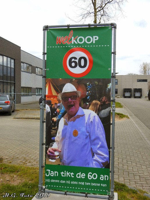 Jan van Leussen 60 jaar.