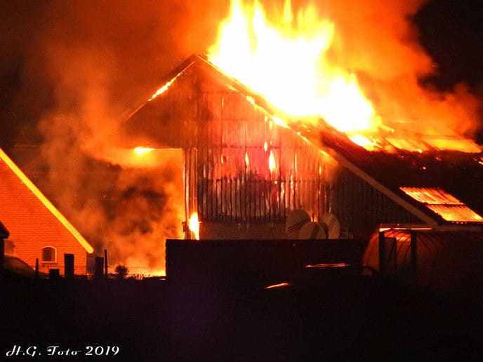 Loods in brand.