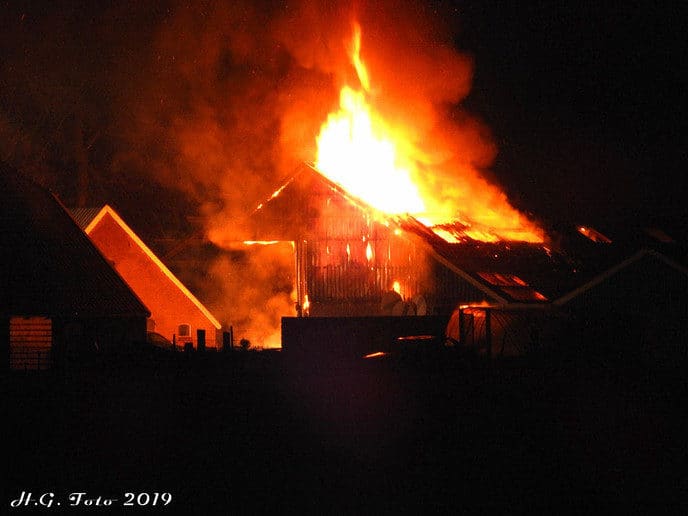 Loods in brand.