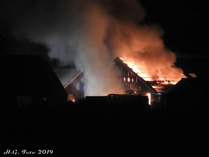 Loods in brand.