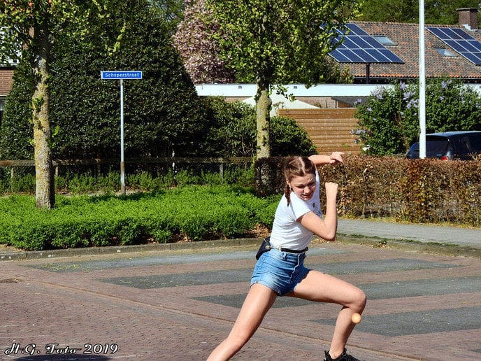 Eieren gooien bij Mansier.