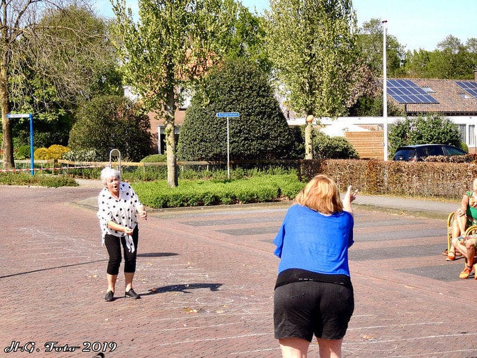 Eieren gooien bij Mansier.