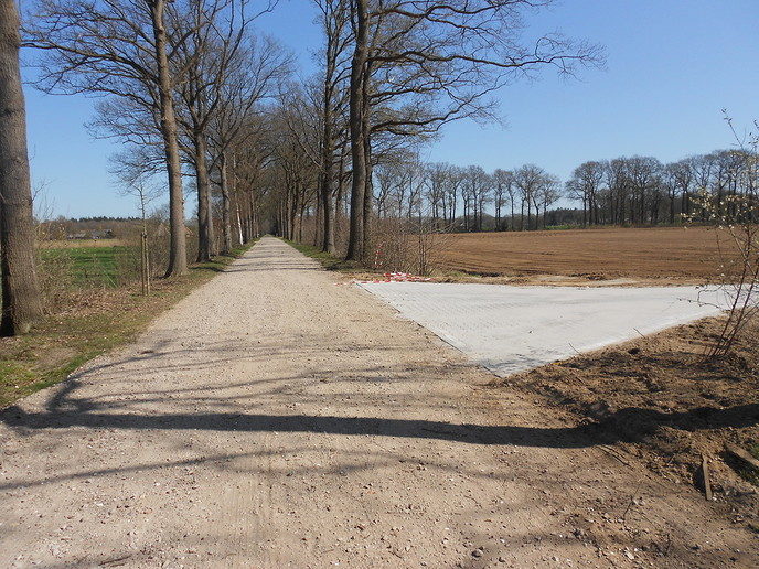 Nieuwe toegangsweg agrarisch bedrijf