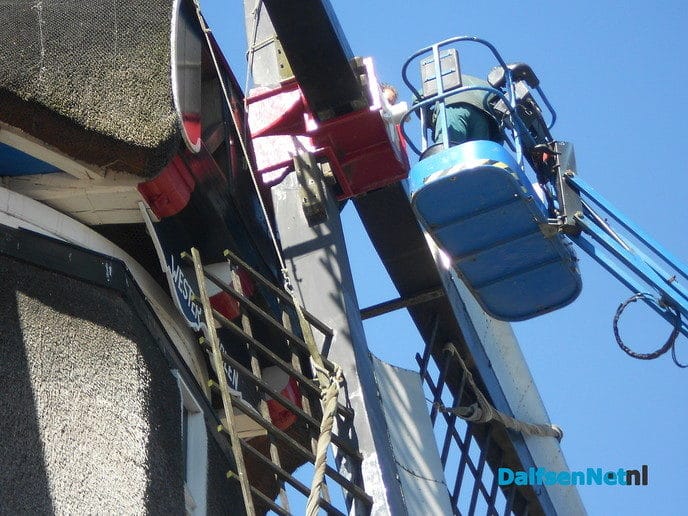 Groot onderhoud aan de Westermolen