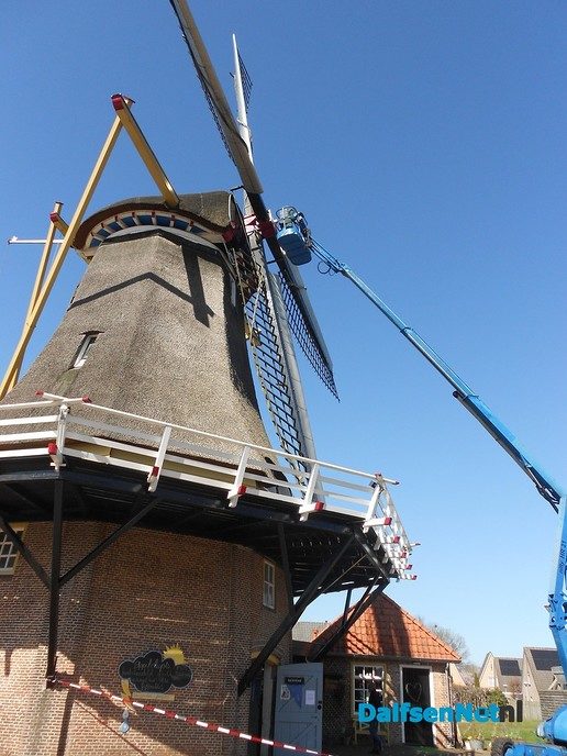 Groot onderhoud aan de Westermolen