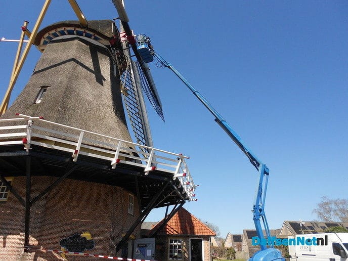 Groot onderhoud aan de Westermolen