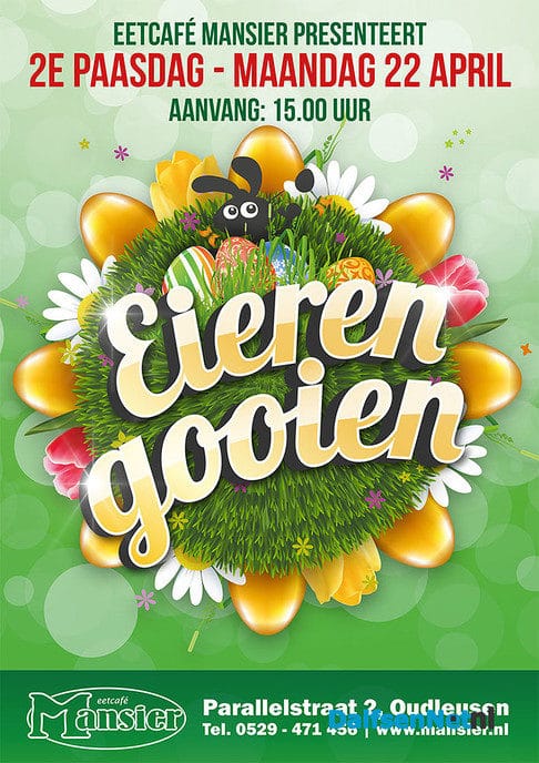 Eiergooien bij Mansier op tweede paasdag - Foto: Ingezonden foto