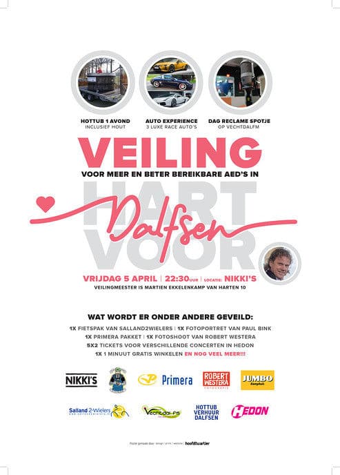 Grote inzamelactie voor bereikbare AED’s