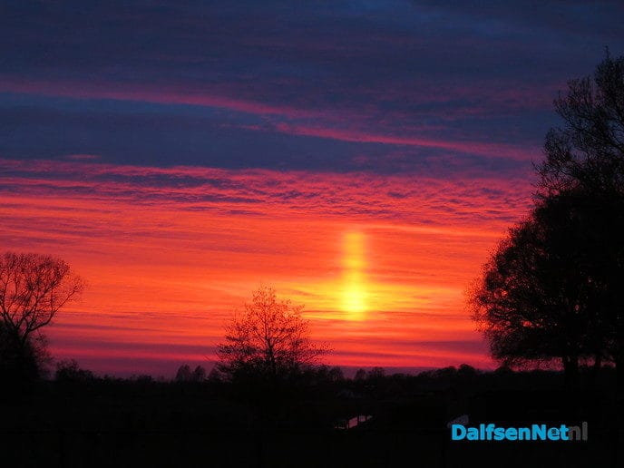 Prachtige zonsondergang - Foto: Wim