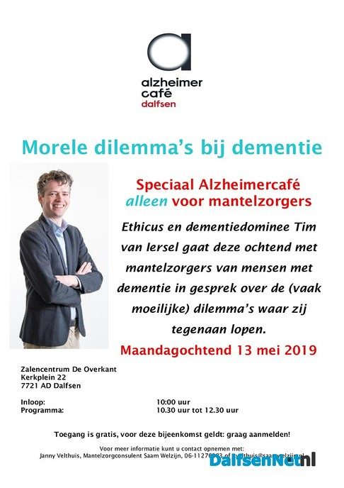 Extra bijeenkomst alzheimercafé Dalfsen - Foto: Ingezonden foto