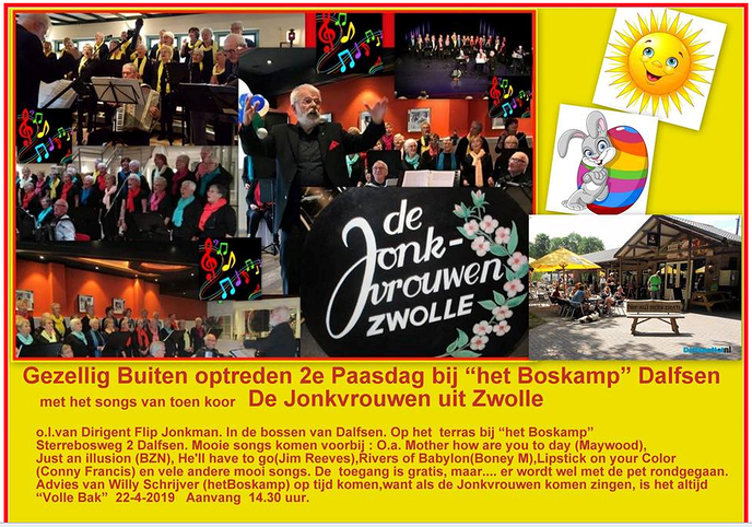 Lekker buten zingen, det doet de vogels ok