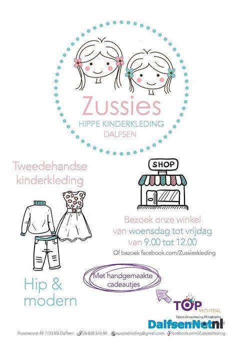 Zussies opent haar deuren in Dalfsen! - Foto: Ingezonden foto