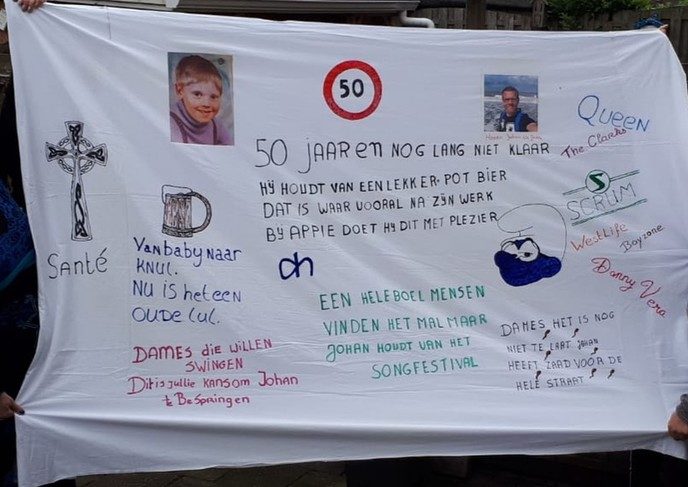 Johan vandaag 50 geworden - Foto: Eigen geleverde foto