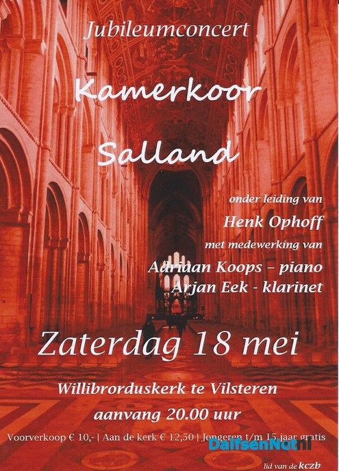 Jubileumconcert Kamerkoor Salland in Vilsteren - Foto: Ingezonden foto