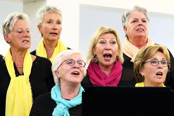 Songs van Toen Koor de Jonkvrouwen treden op - Foto: Eigen geleverde foto