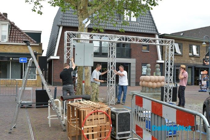 Vanavond Kunsten op Straat in het centrum van Dalfsen - Foto: Johan Bokma
