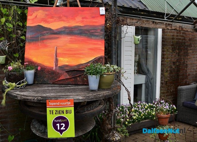 IJzer smeden tijdens Kunst om Dalfsen - Foto: Johan Bokma