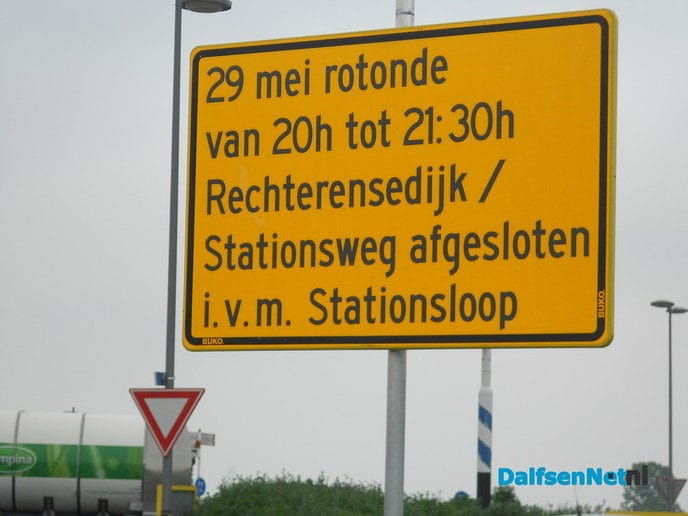 Denk er om vanavond tijdelijk afgesloten