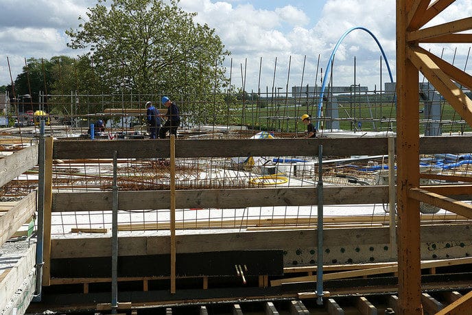 Waterfront beton storten - Foto: Gemeente Dalfsen