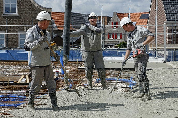 Waterfront beton storten - Foto: Gemeente Dalfsen