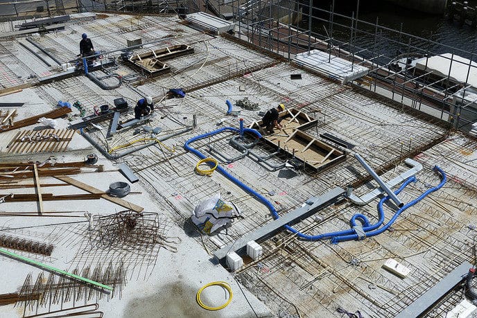 Waterfront beton storten - Foto: Gemeente Dalfsen