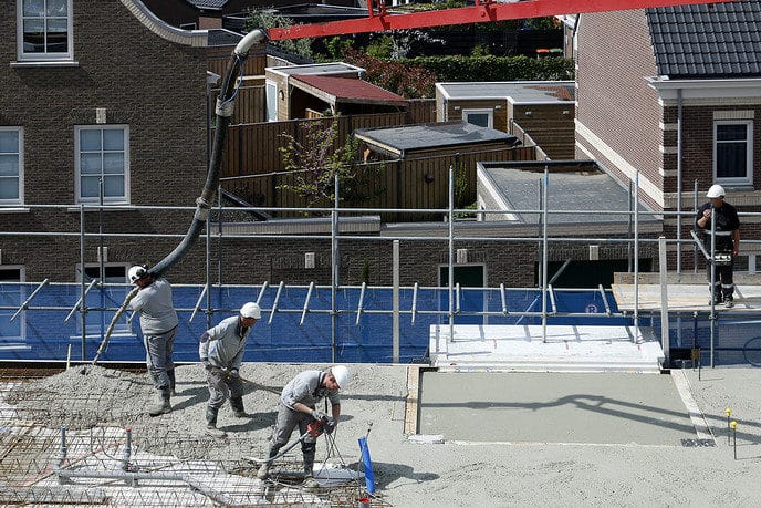 Waterfront beton storten - Foto: Gemeente Dalfsen