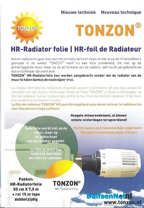 E-Team Cazemier verkoopt radiatorfolie - Foto: Ingezonden foto