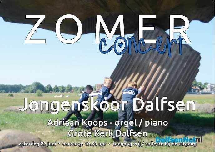 Zomerconcert door Jongenskoor Dalfsen - Foto: Ingezonden foto