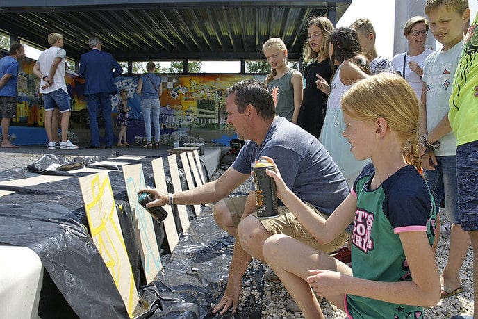 Buitenruimte WOC Campus officieel geopend - Foto: Paul Scholten