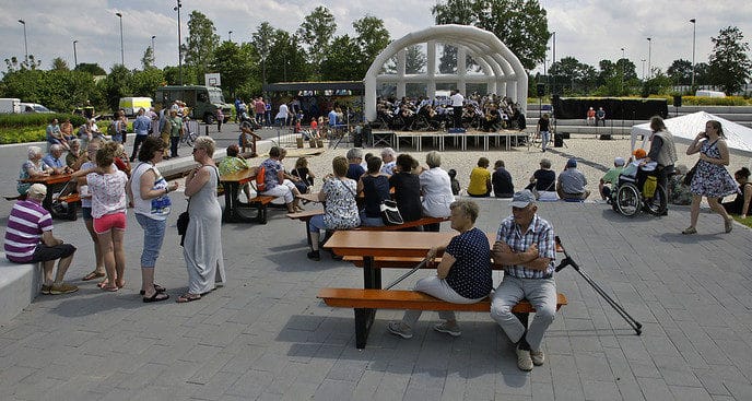 Buitenruimte WOC Campus officieel geopend - Foto: Paul Scholten